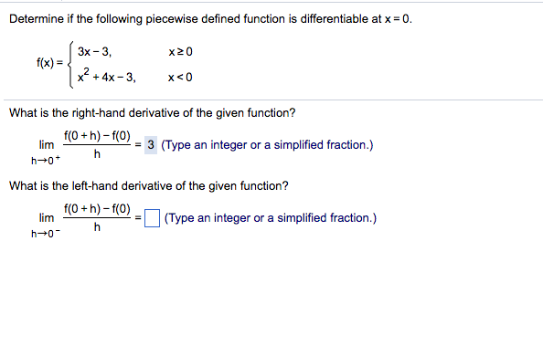 Solved Determine If The Following Piecewise Defined Funct Chegg Com