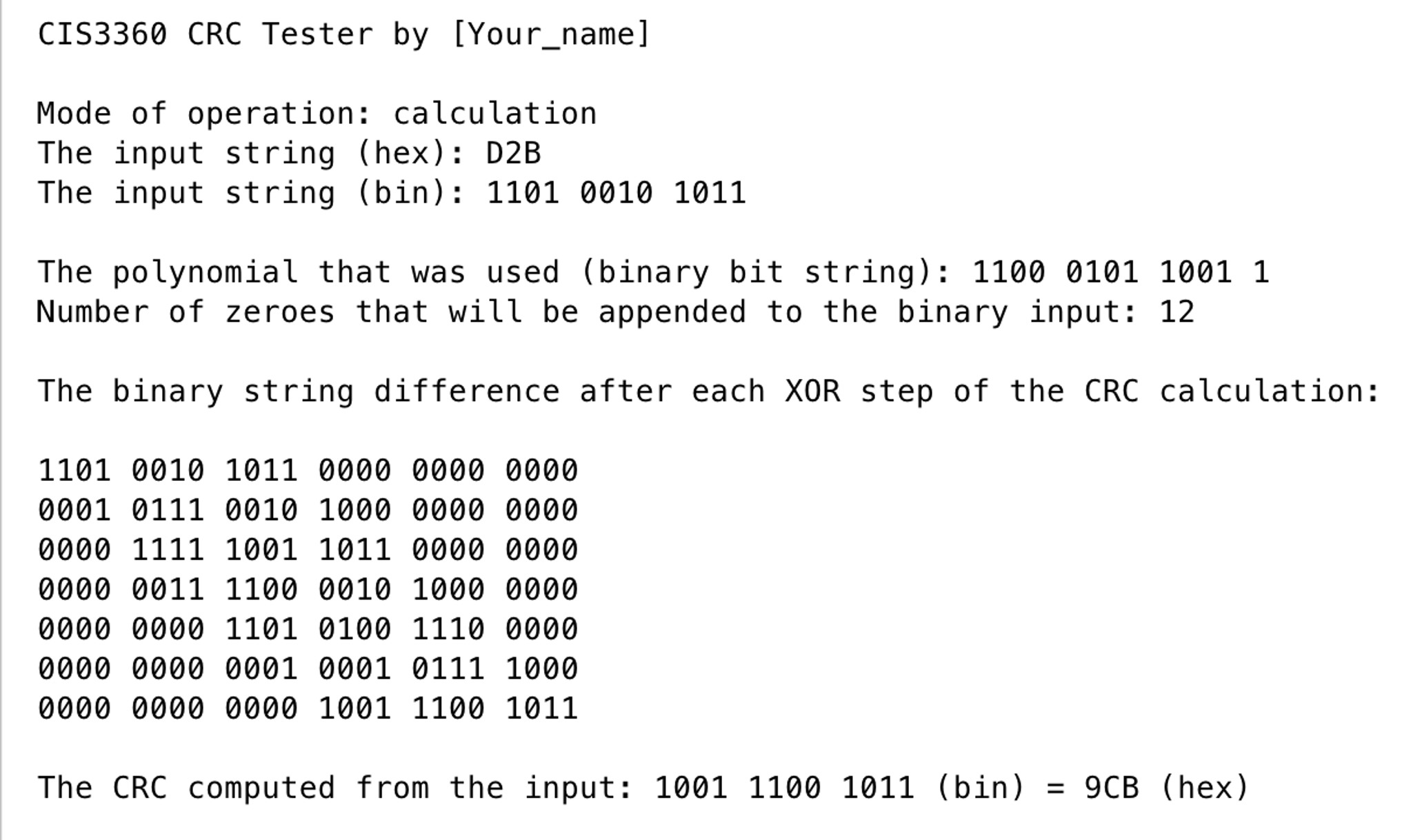 C Program For Crc 12037