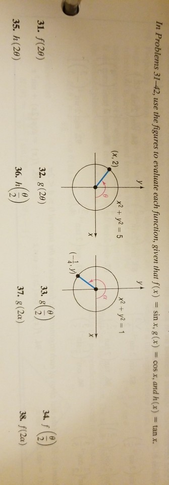 Solved In Problems 31 42 Use The Figures To Evaluate Eac Chegg Com