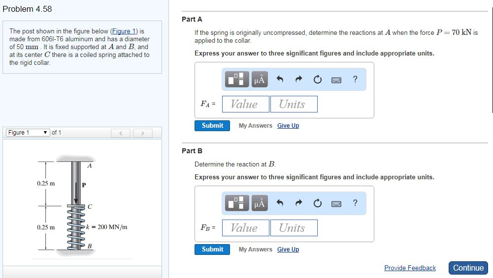 The Post Shown In The Figure Below Figure 1 Is Made Chegg 