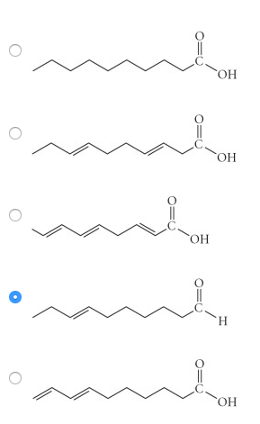 Solved PART A. Which of the following fatty acids is most | Chegg.com