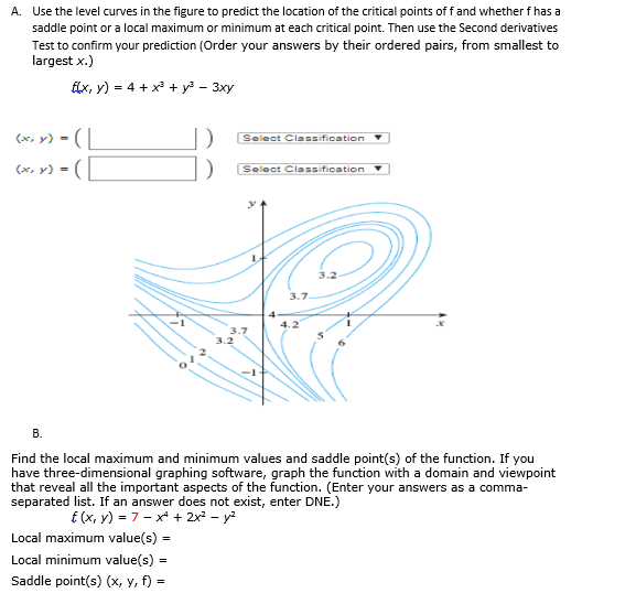 A Use The Level Curves In The Figure To Predict The Chegg Com