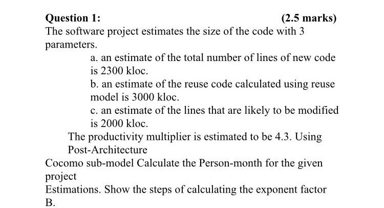 calculate kloc cocomo model