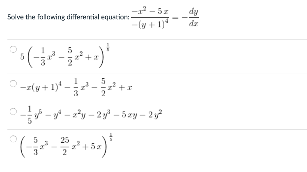 Solved Solve The Following Differential Equation X 2 Chegg Com