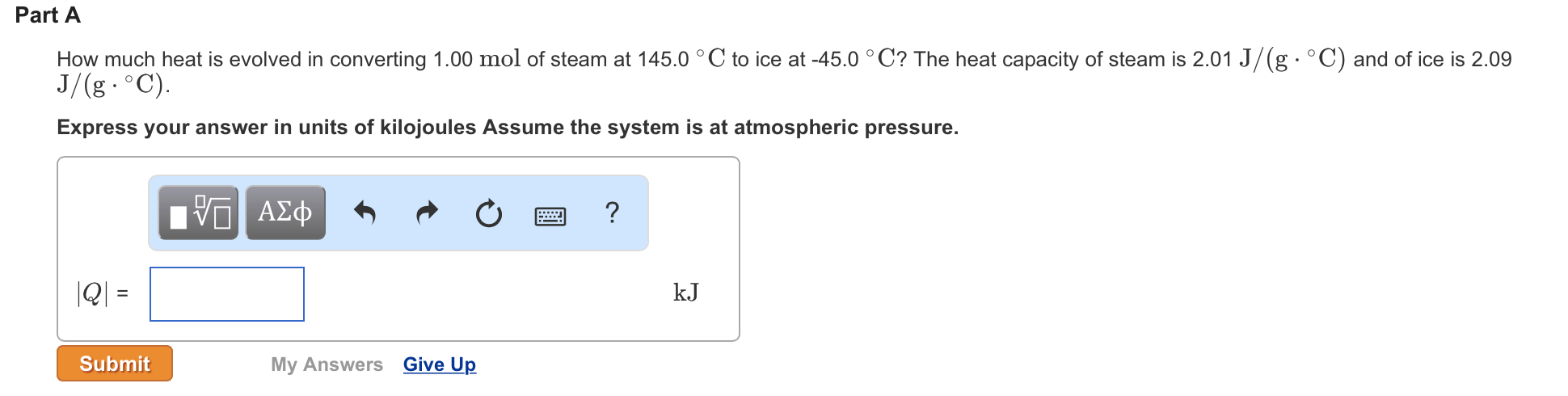 Solved How Much Heat Is Evolved In Converting 1 00 Mol Of Chegg Com