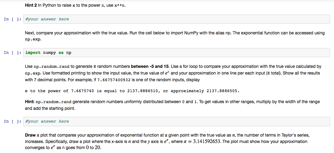 python jupyter notebook exp