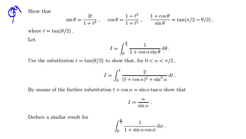 Show That 2t 1 2 1 Cos 8 Sin 8 Cos 8 1 T Chegg Com