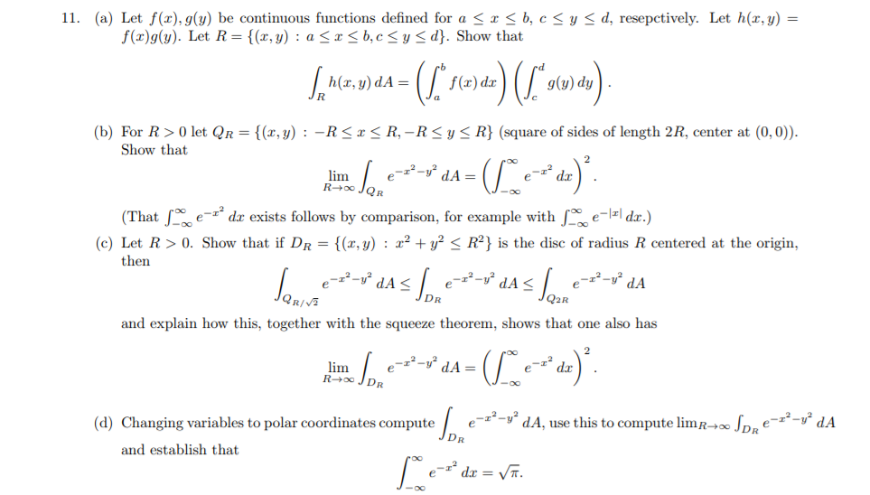 forskellige frugtbart Indstilling Solved Let f(x), g(y) be continuous functions defined for a | Chegg.com