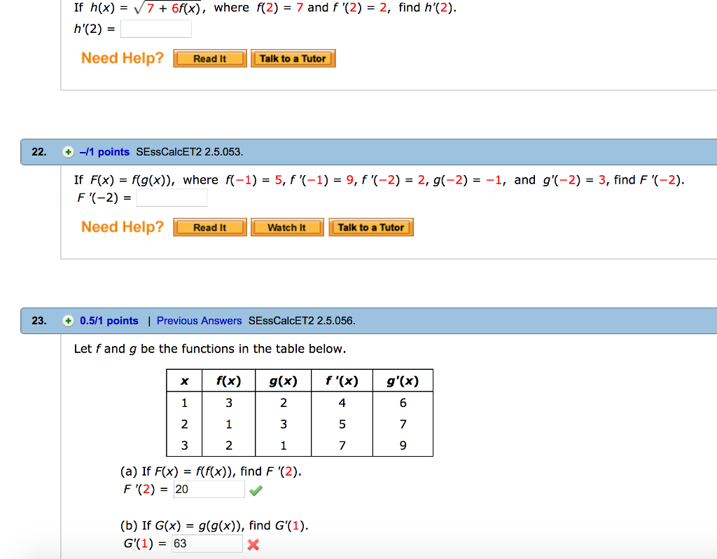 Solved If H X Squareroot 7 6f X Where F 2 7 And Chegg Com