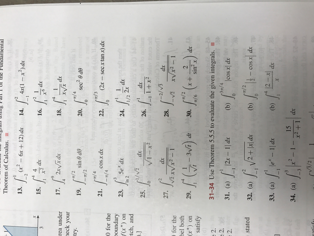 Solved Theorem Of Calculus Integral 1 2 X 2 6x 12 Chegg Com