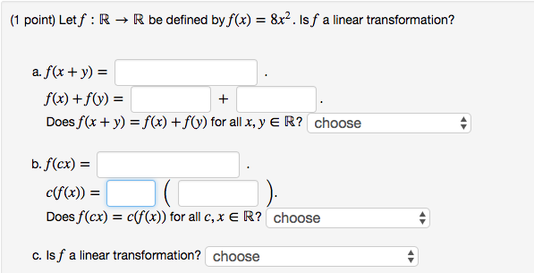 Solved Let F R Rightarrow R Be Defined By F X 8x 2 I Chegg Com