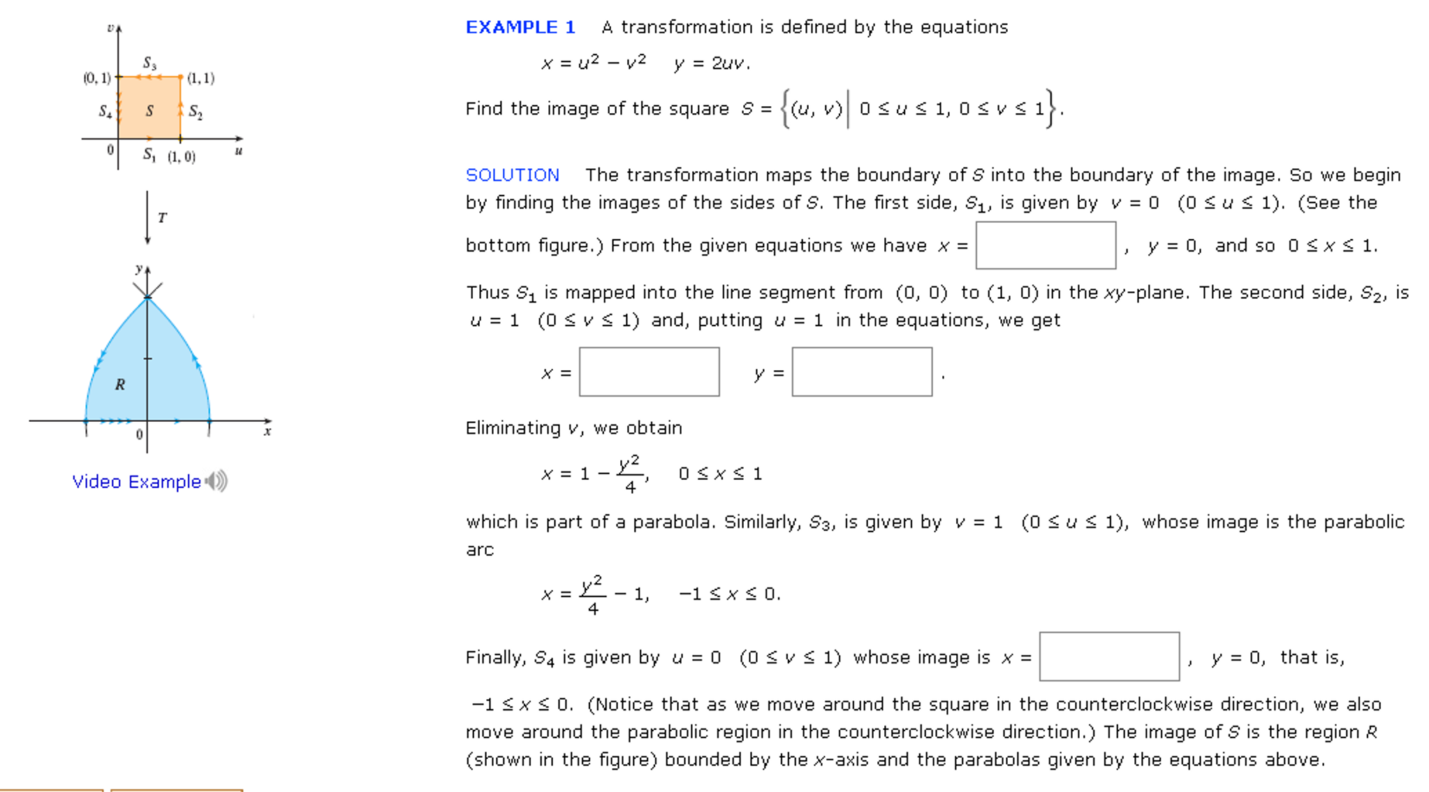 Solved A Transformation Is Defined By The Equations X U Chegg Com