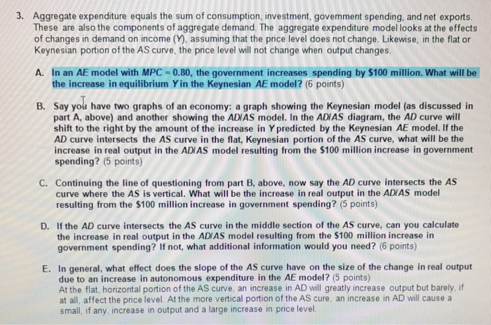 Aggregate Expenditure: Investment, Government Spending, and Net Exports