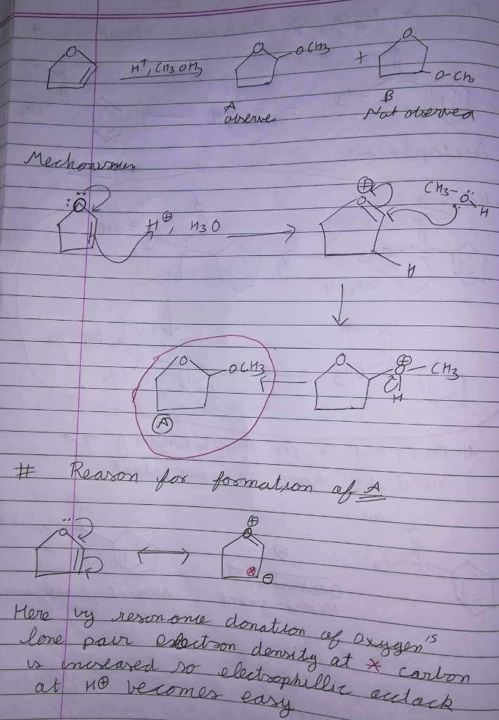 Question & Answer: Consider the following reaction: Draw a complete curved-arrow mechanism for the formation..... 1