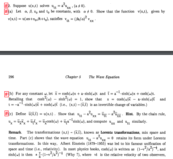 Solved 歐suppose U X T Solves Utt uxx A 0 Ja Let Chegg Com