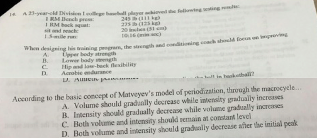 Solved A 23 Year Old Division 1 College Baseball Player A