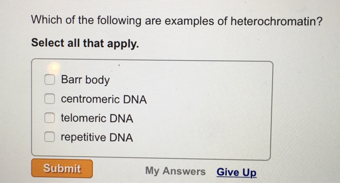 Solved Which Of The Following Are Examples Of | Chegg.com