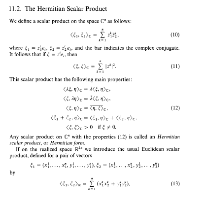 Hermitian scalar