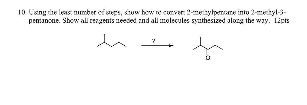 Solved 10 Using The Least Number Of Steps Show How To Chegg Com