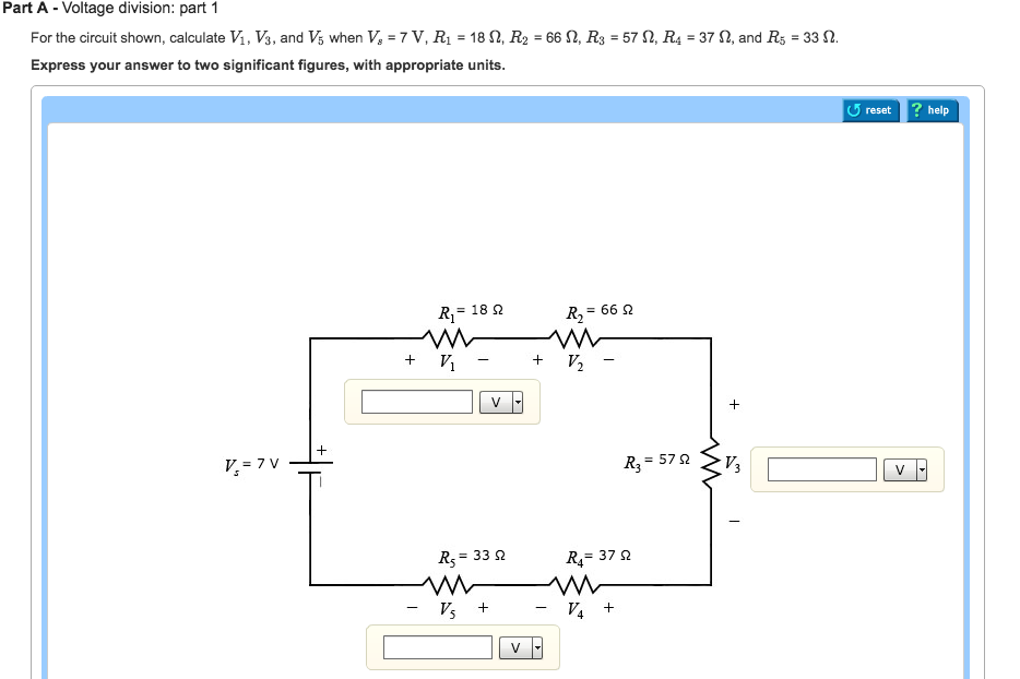 Solved: A) For The Circuit Shown, Calculate V1, V3, And V5... | Chegg.com