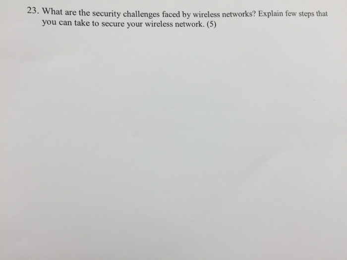 What are the Security Challenges Faced by Wireless Networks  