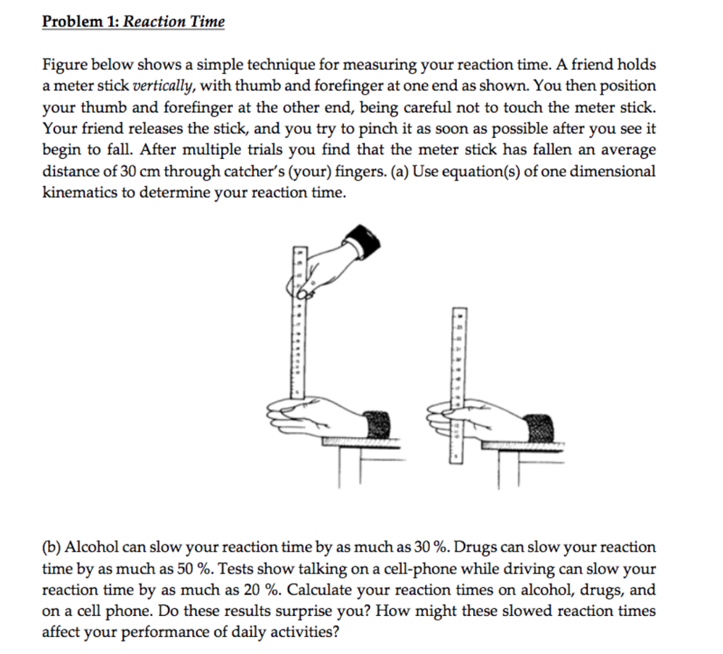 slow reaction time alcohol