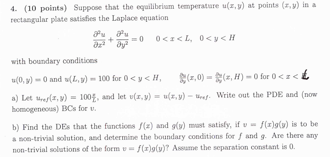 Solved 4 10 Points Suppose That The Equilibrium Temper Chegg Com