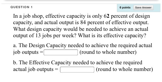 what is actual capacity