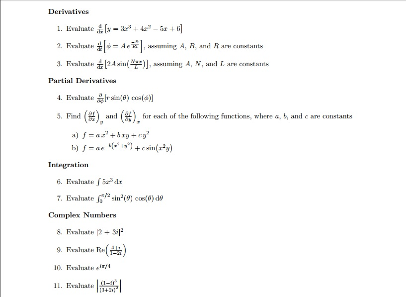 Solved Derivatives 1 Evaluate D Dx S Y 3x 3 4 X 2 Chegg Com