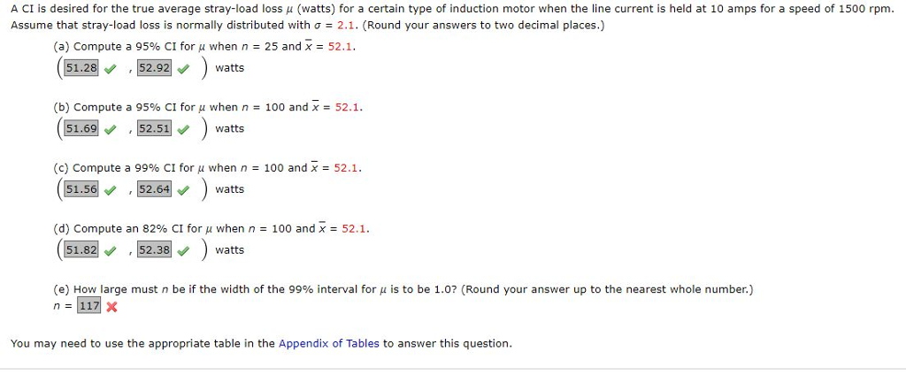 Solved A Ci Is Desired For The True Average Stray Load Lo Chegg Com