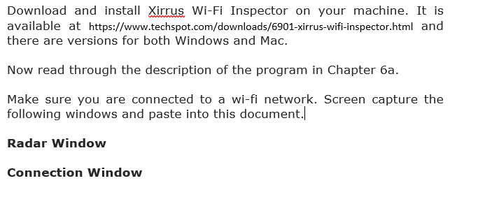 wifi inspector results screen