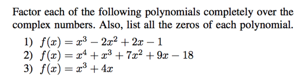 How to Factorize Complex Polynomials