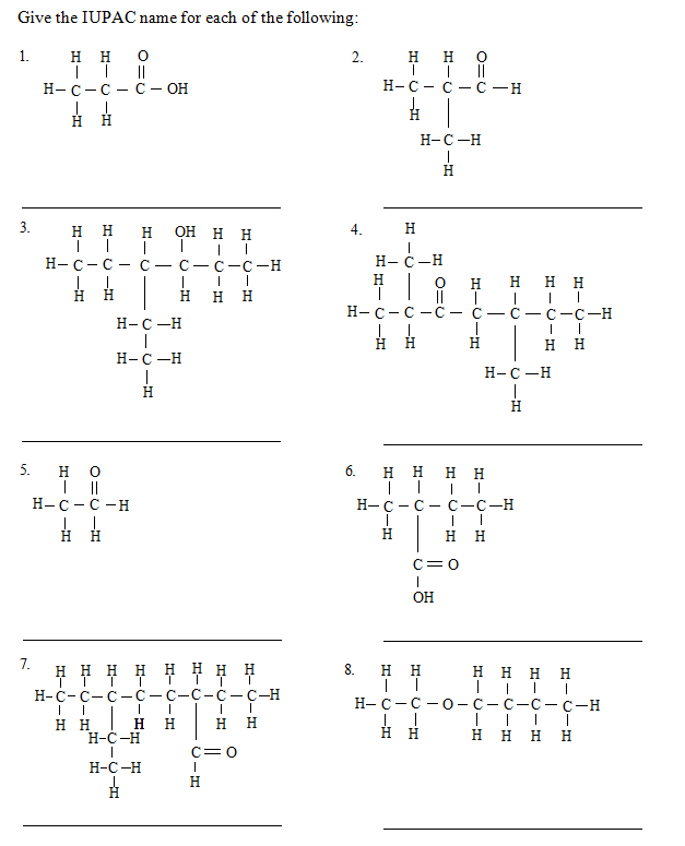 Solved Give The Iupac Name For Each Of The Following H H Chegg Com