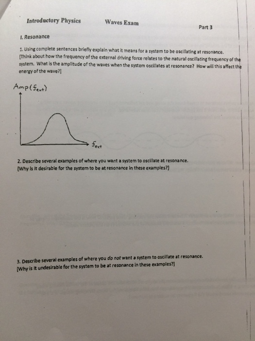 resonance in physics examples