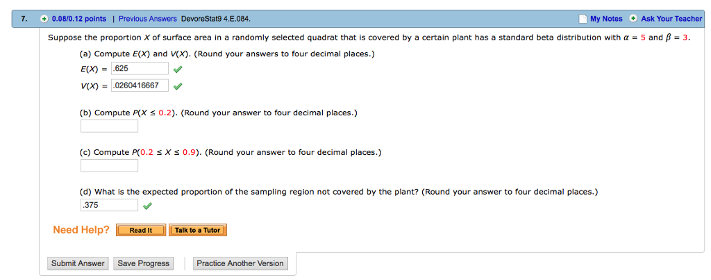 Suppose The Proportion X Of Surface Area In A Chegg Com