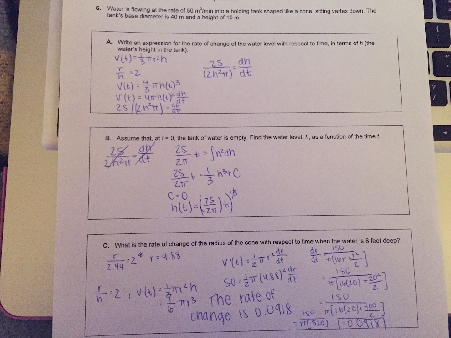 Solved Can Someone Check My Calculus Work I Want To Make Chegg Com