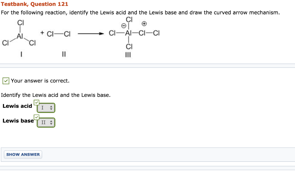 Solved For The Following Reaction, Identify The Lewis Aci
