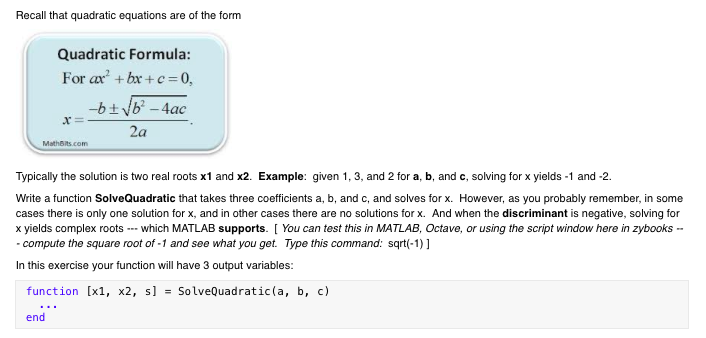 Solved Recall That Quadratic Equations Are Of The Form Qu Chegg Com