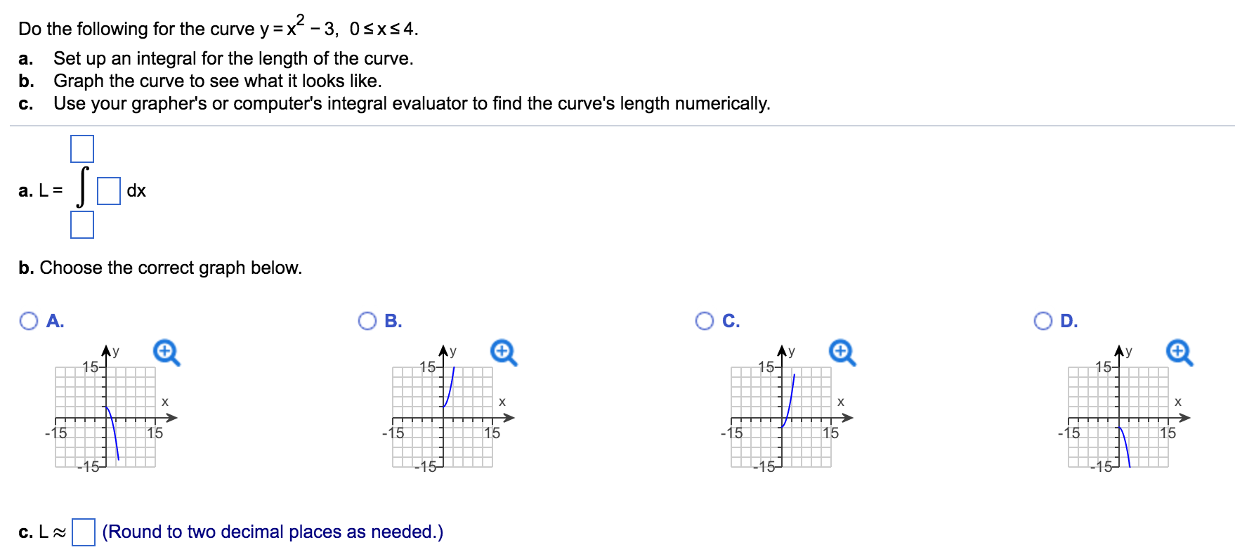 Solved Do The Following For The Curve Y X 2 3 0 Less Chegg Com