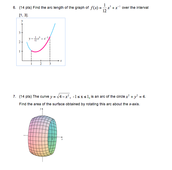 Solved Find The Arc Length Of The Graph Of F X 1 12 X 3 Chegg Com