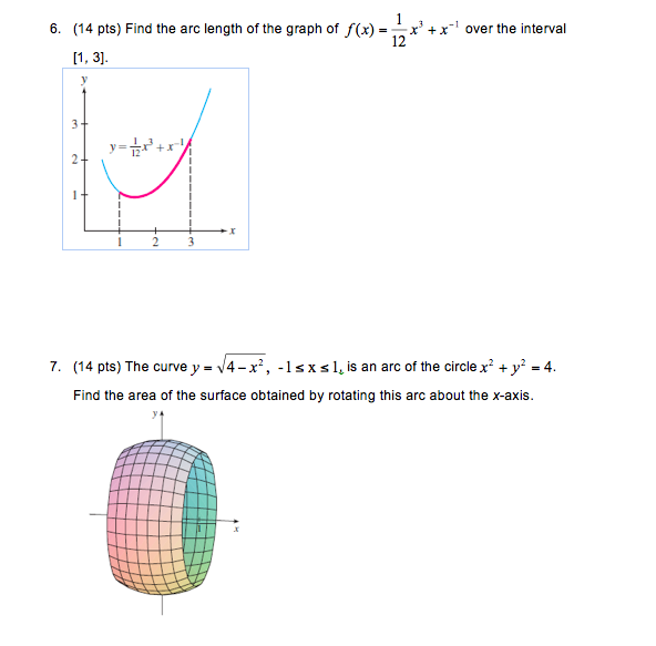 Find The Arc Length Of The Graph Of F X 1 12 X 3 Chegg Com