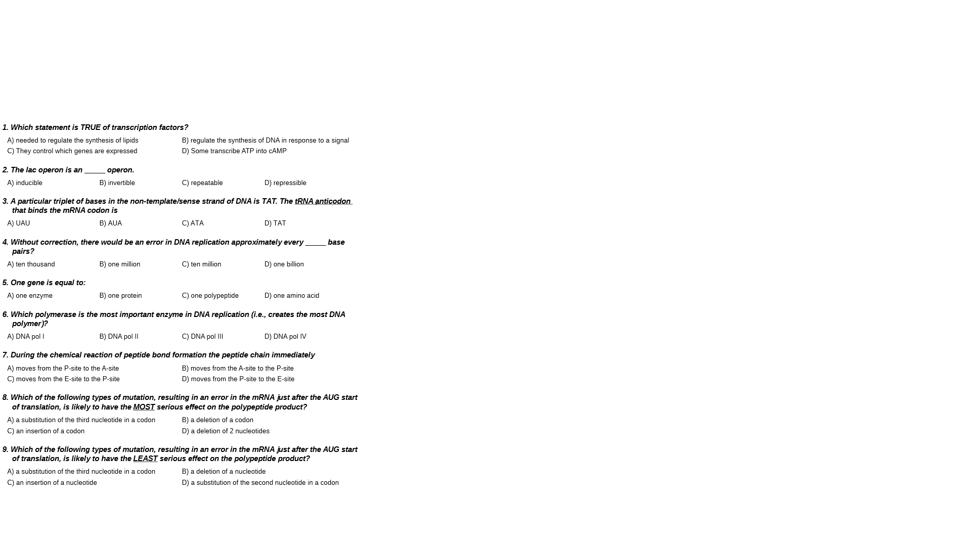Solved Which Statement Is True Of Transcription Factors? | Chegg.com Solved Which Statement Is True Of Transcription Factors? | Chegg.com