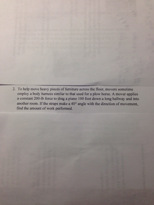 Solved To Help Move Heavy Pieces Of Furniture Across The