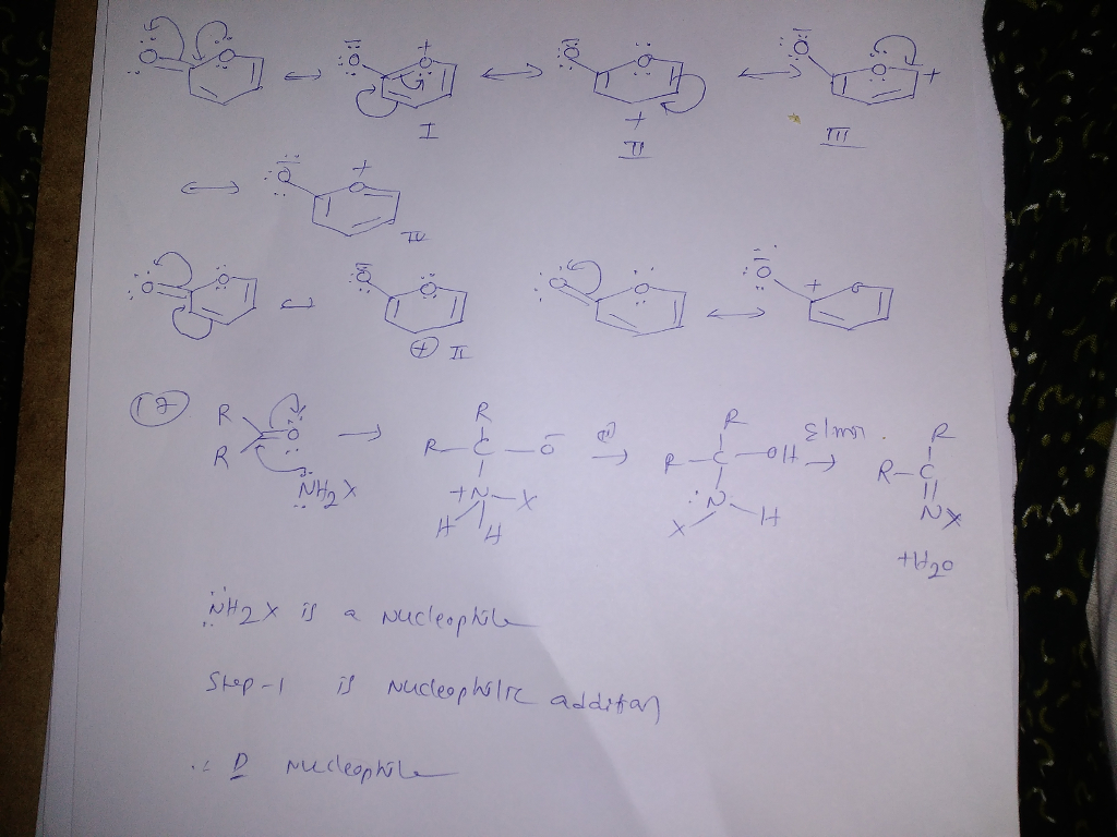 Question & Answer: Draw all possible resonance structures of Pyrone: Analyze the reaction above. In step 1: NH2X..... 1
