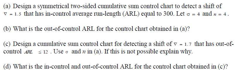 Average Run Length Control Chart