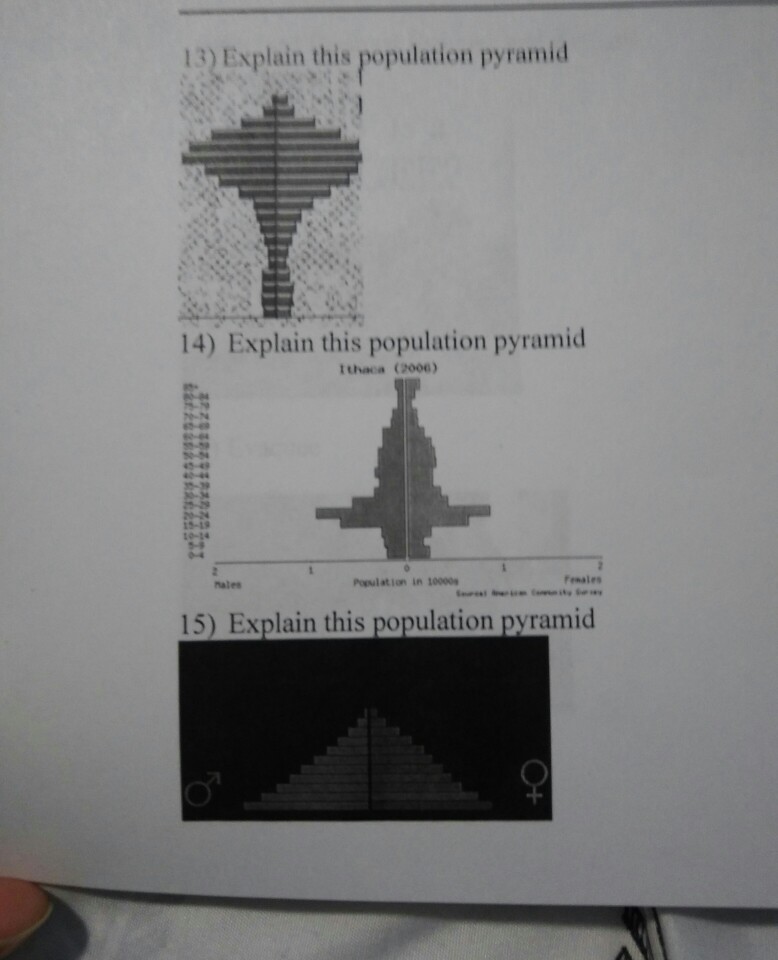 Solved 13 Explain This Population Pyramid 14 Explain This Chegg Com