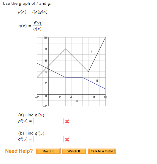 Solved Use The Graph Of F And G P X Fx G X Q X F X Chegg Com