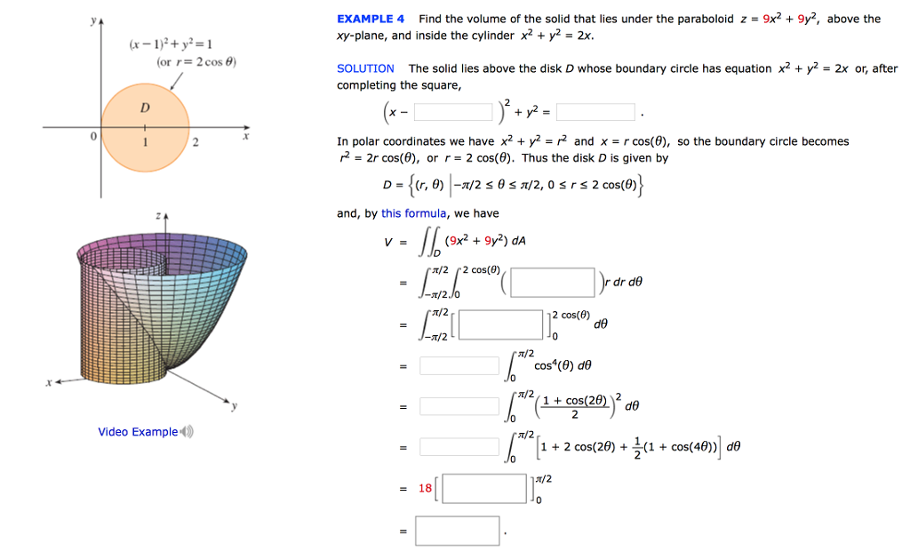 Solved Find The Volume Of The Solid That Lies Under The P Chegg Com