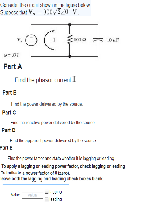 Solved Consider the circuit shown in the figure below Find | Chegg.com