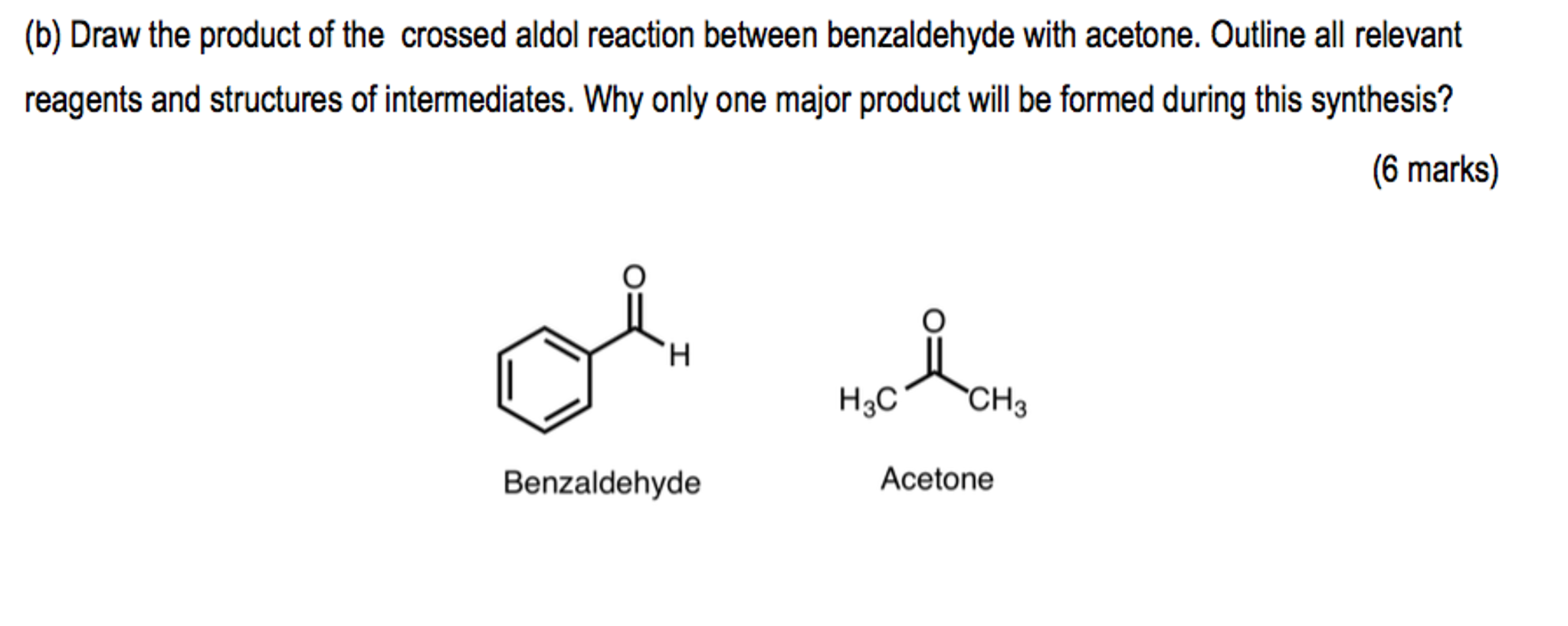 Solved Draw The Product Of The Crossed Aldol Reaction Bet